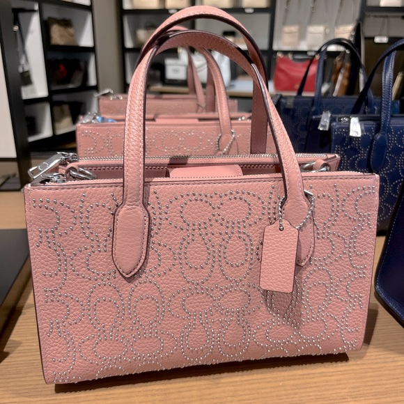 NWT Coach Outlet Nina Small Tote Bag  Signature Rivets - Picture 4 of 8